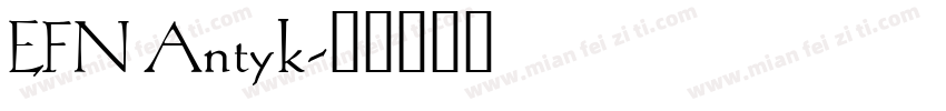 EFN Antyk字体转换